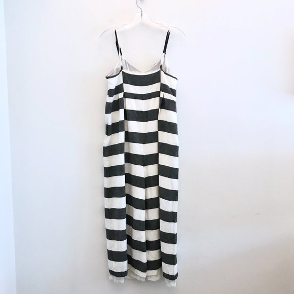 Mara Hoffman Easy Jumpsuit Stripe Black and White - Picture 7 of 9
